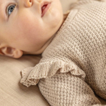 Little Dutch Baby Jurkje Lange Mouwen Ruches Sand koop je bij Babywinkel