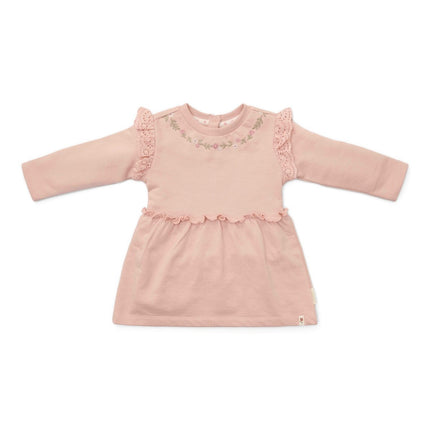 Little Dutch Baby Jurkje Lange Mouwen Soft Rose koop je bij Babywinkel