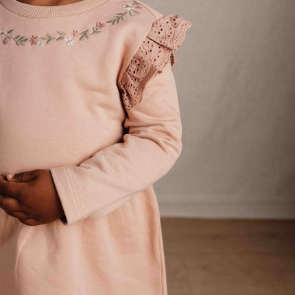 Little Dutch Baby Jurkje Lange Mouwen Soft Rose koop je bij Babywinkel