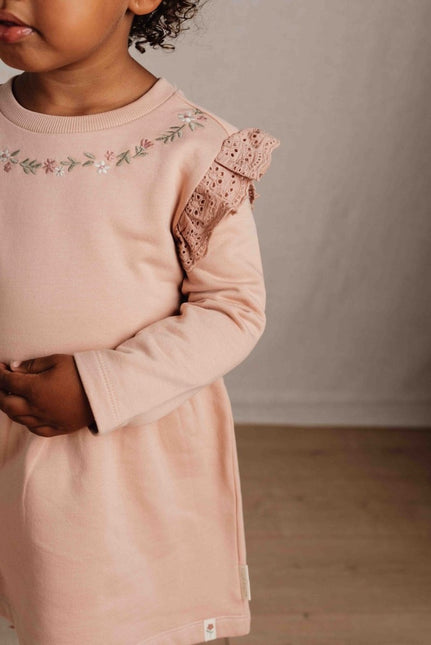 Little Dutch Baby Jurkje Lange Mouwen Soft Rose koop je bij Babywinkel