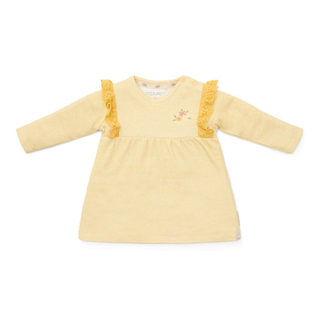 Little Dutch Baby Jurkje Warm Yellow Check Lange Mouw koop je bij Babywinkel