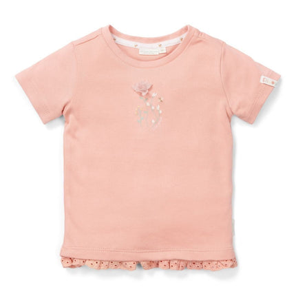 Little Dutch Baby Shirt Korte Mouwen Flower Pink koop je bij Babywinkel
