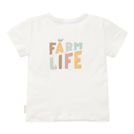 Little Dutch Baby Shirt Korte Mouwen Off White Farm Life koop je bij Babywinkel