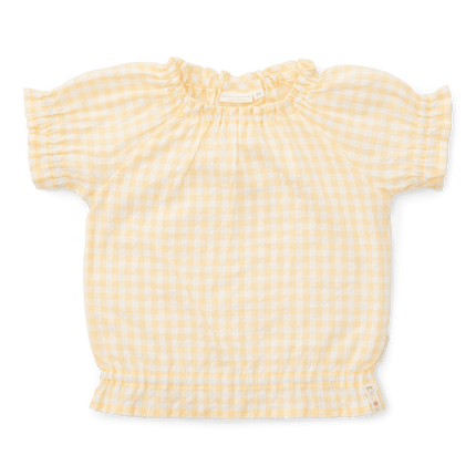 Little Dutch Baby Shirt Korte Mouwen Sunshine Checks koop je bij Babywinkel