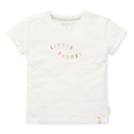 Little Dutch Baby Shirt Korten Mouwen Off White Little Farmer koop je bij Babywinkel
