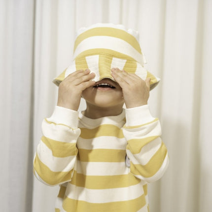 Little Dutch Baby Trui Sunny Yellow Stripes koop je bij Babywinkel