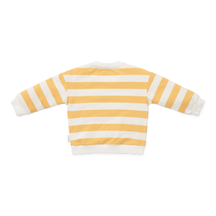 Little Dutch Baby Trui Sunny Yellow Stripes koop je bij Babywinkel