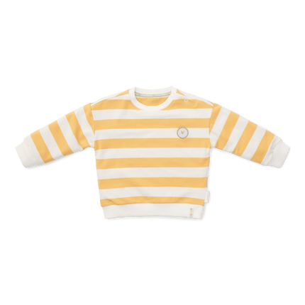Little Dutch Baby Trui Sunny Yellow Stripes koop je bij Babywinkel
