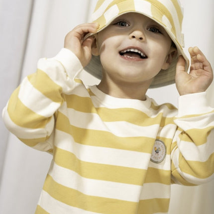 Little Dutch Baby Trui Sunny Yellow Stripes koop je bij Babywinkel