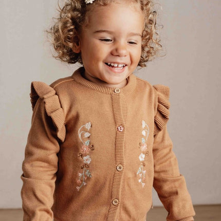 Little Dutch Baby Vestje Gebreid Brown koop je bij Babywinkel
