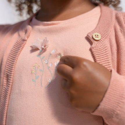 Little Dutch Baby Vestje Gebreid Rose Pink koop je bij Babywinkel