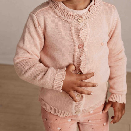Little Dutch Baby Vestje Gebreid Soft Rose koop je bij Babywinkel