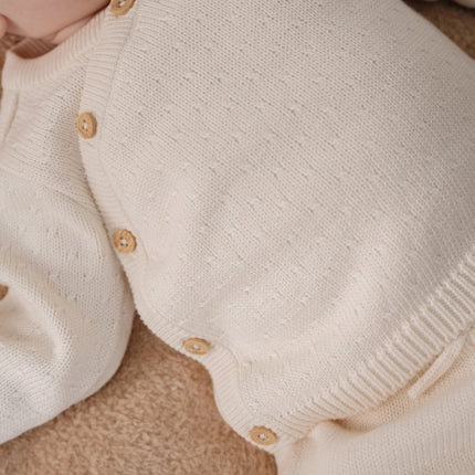 Little Dutch Baby Vestje Overslag Off White koop je bij Babywinkel