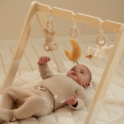 Little Dutch Baby Vestje Overslag Soft Beige Melee koop je bij Babywinkel