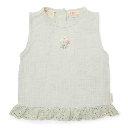 Little Dutch Babyblouse Fairy Mint Mouwloos koop je bij Babywinkel