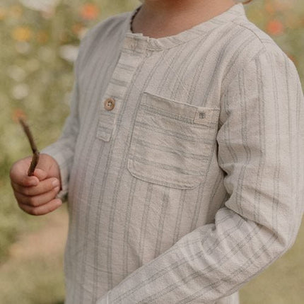 Little Dutch Babyblouse Forest Green Stripe Lange Mouw koop je bij Babywinkel