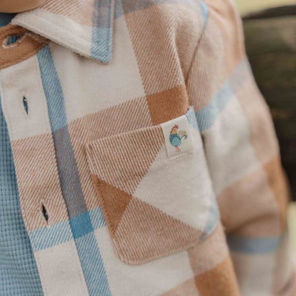 Little Dutch Babyblouse Winter Ice Blue Check Boys koop je bij Babywinkel