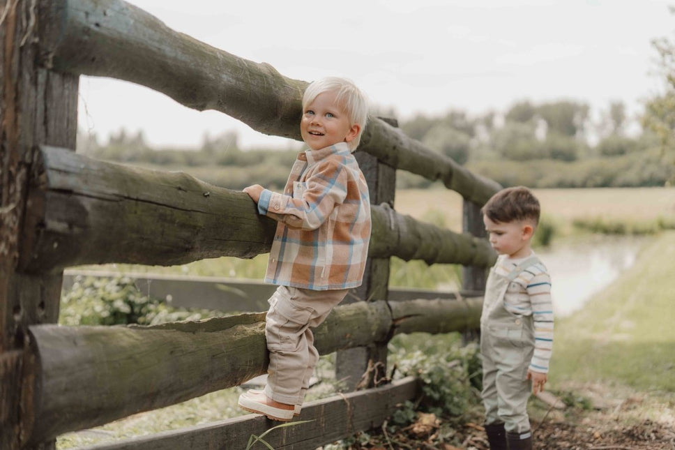 Little Dutch Babyblouse Winter Ice Blue Check Boys koop je bij Babywinkel