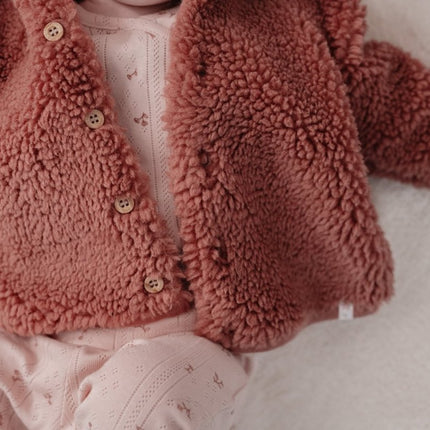 Little Dutch Babyjasje Teddy Pink Blush koop je bij Babywinkel