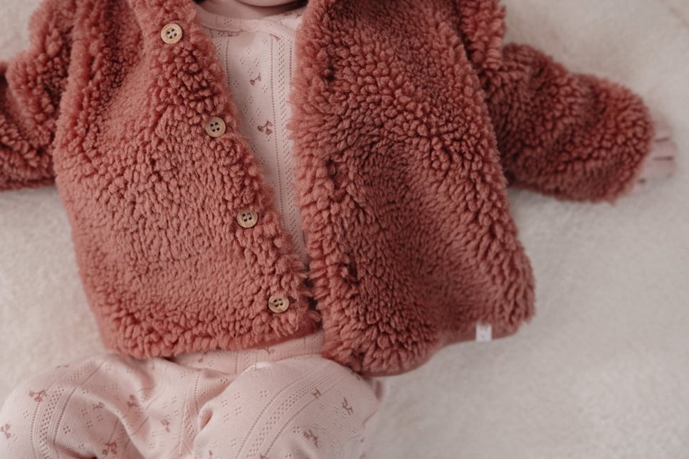Little Dutch Babyjasje Teddy Pink Blush koop je bij Babywinkel