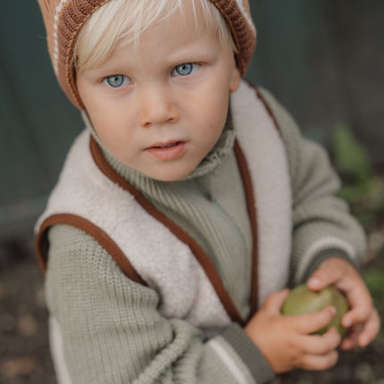 Little Dutch Babymutsje Gebreid Brown koop je bij Babywinkel