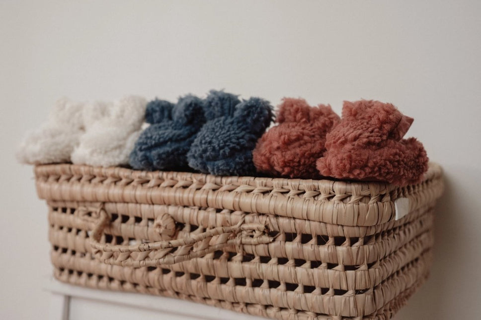 Little Dutch Babyslofjes Teddy Stone Blue koop je bij Babywinkel