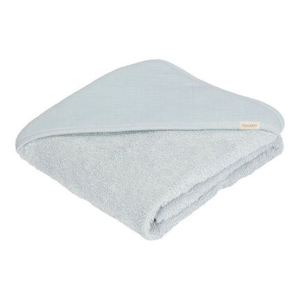 Little Dutch Badcape Baby Pure Soft Blue koop je bij Babywinkel
