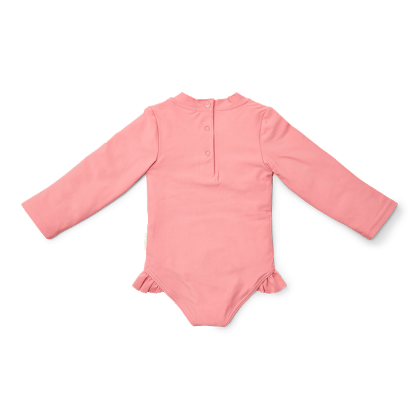 Little Dutch Badpak Kind Sunny Flowers Rouge Lange Mouwen koop je bij Babywinkel