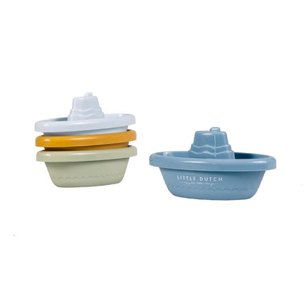 Little Dutch Badspeelgoed Bootjes Blauw koop je bij Babywinkel