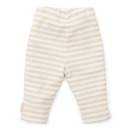 Little Dutch Broekje Stripe Sand/White Biologisch katoen koop je bij Babywinkel