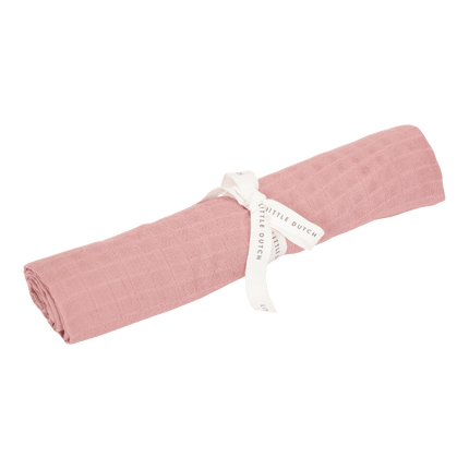 Little Dutch Hydrofiele Doek Pure Pink Blush 120X120Cm koop je bij Babywinkel