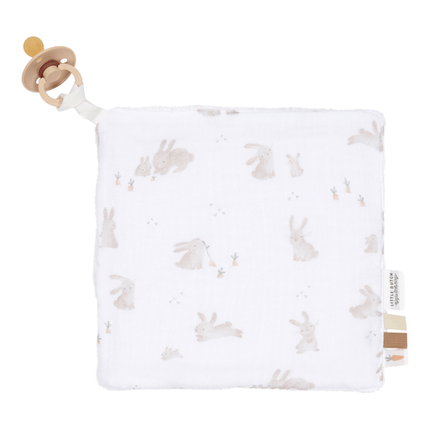 Little Dutch Knuffeldoekje Hydrofiel Wit Baby Bunny 20X20Cm koop je bij Babywinkel