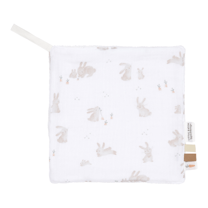 Little Dutch Knuffeldoekje Hydrofiel Wit Baby Bunny 20X20Cm koop je bij Babywinkel