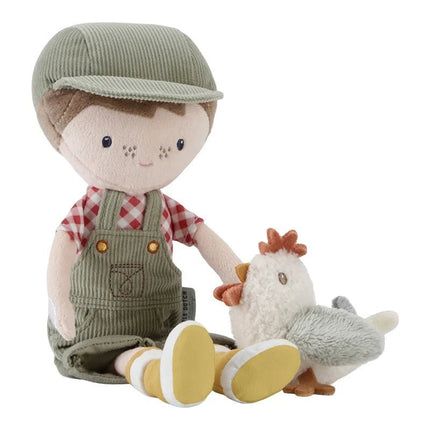 Little Dutch Knuffelpop Boer Jim met Kip 35cm koop je bij Babywinkel