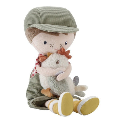 Little Dutch Knuffelpop Boer Jim met Kip 35cm koop je bij Babywinkel