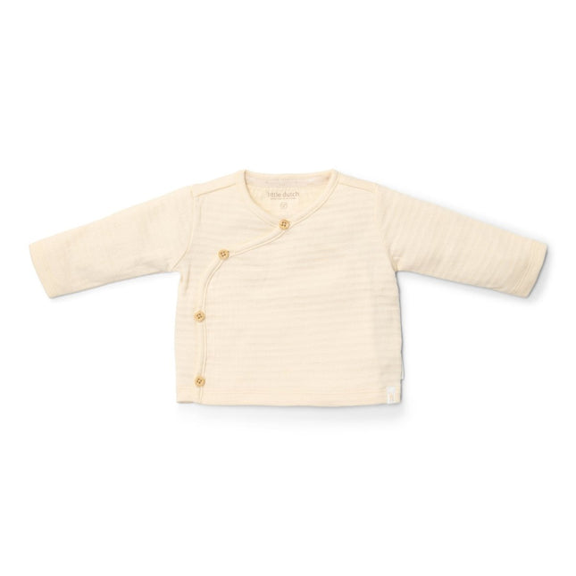 Little Dutch Overslag Shirt Baby Lange Mouw Creme koop je bij Babywinkel
