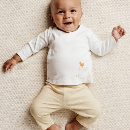 Little Dutch Overslag Shirt Baby Lange Mouw Off White koop je bij Babywinkel