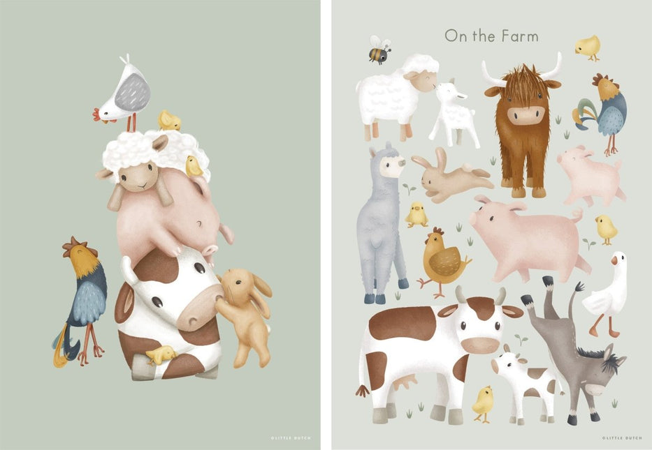 Little Dutch Poster Little Farm A3 koop je bij Babywinkel