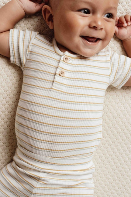 Little Dutch Romper Multi Streep Korte Mouw koop je bij Babywinkel