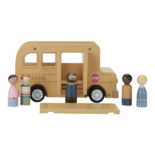 Little Dutch Speelgoed Bus Hout met Poppetjes koop je bij Babywinkel