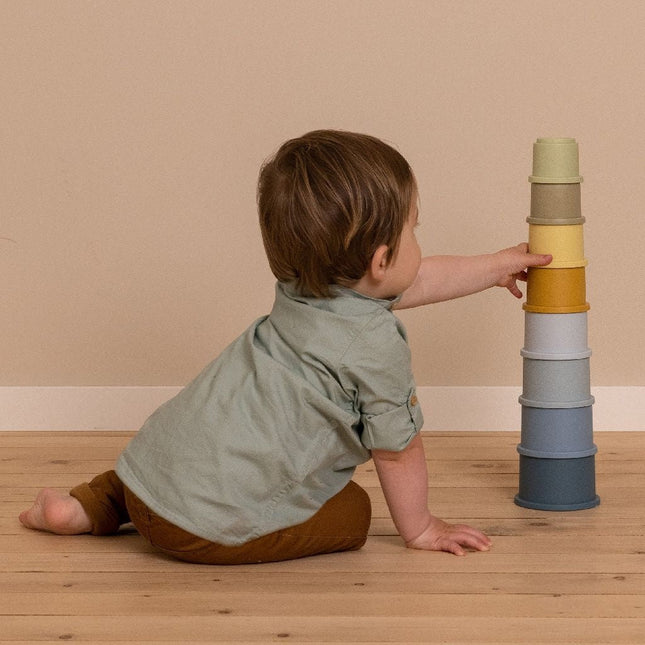 Little Dutch Stapeltoren Blauw koop je bij Babywinkel