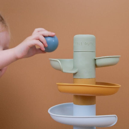 Little Dutch Stapeltoren Blauw met Ballen koop je bij Babywinkel