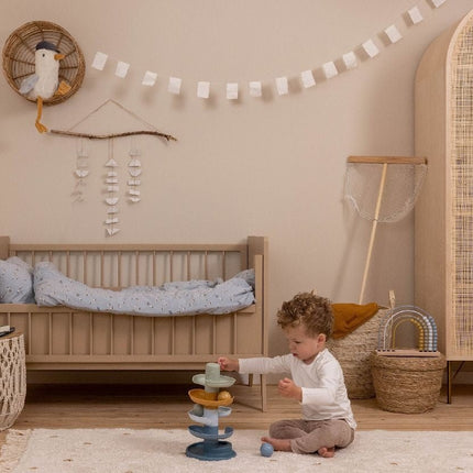 Little Dutch Stapeltoren Blauw met Ballen koop je bij Babywinkel