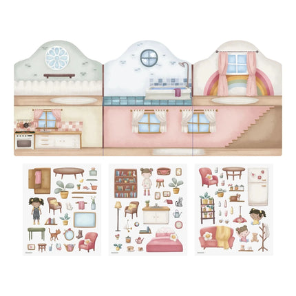 Little Dutch Stickerboek Rosa Herbuikbaar koop je bij Babywinkel