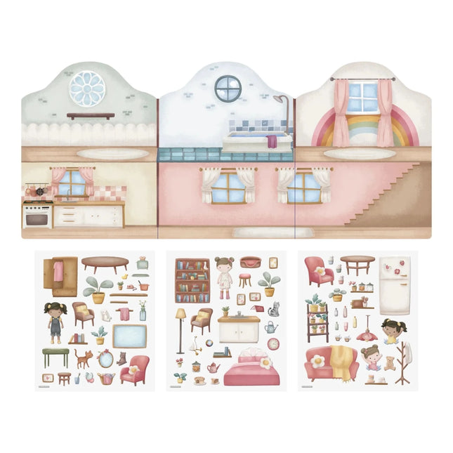 Little Dutch Stickerboek Rosa Herbuikbaar koop je bij Babywinkel