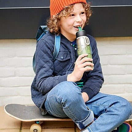 Little Dutch Thermosfles Flip - Up Campus 350ml Flowers & Butterflies koop je bij Babywinkel