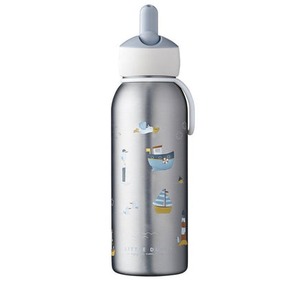 Little Dutch Thermosfles Flip - Up Campus 350ml Sailors Bay koop je bij Babywinkel