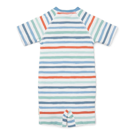Little Dutch Zwempak Kind Korte Mouwen Stripes koop je bij Babywinkel