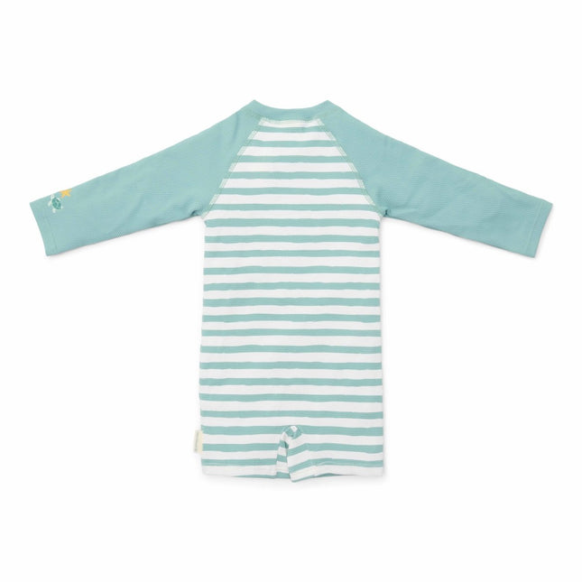 Little Dutch Zwempak Kind Lange Mouwen Stripes Surf Blue koop je bij Babywinkel