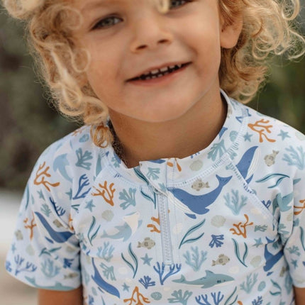 Little Dutch Zwemshirt Kind Korte Mouwen Ocean Dreams Blue koop je bij Babywinkel